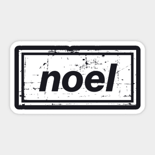 Noel - The Mancunian Indie Music Man White Sticker